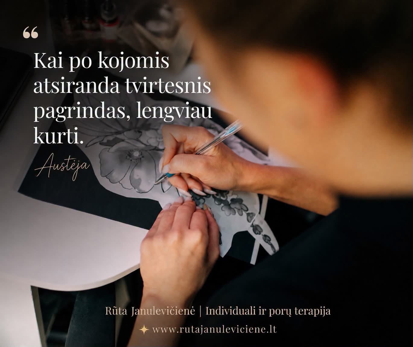Austėja. Individualios terapijos klientė